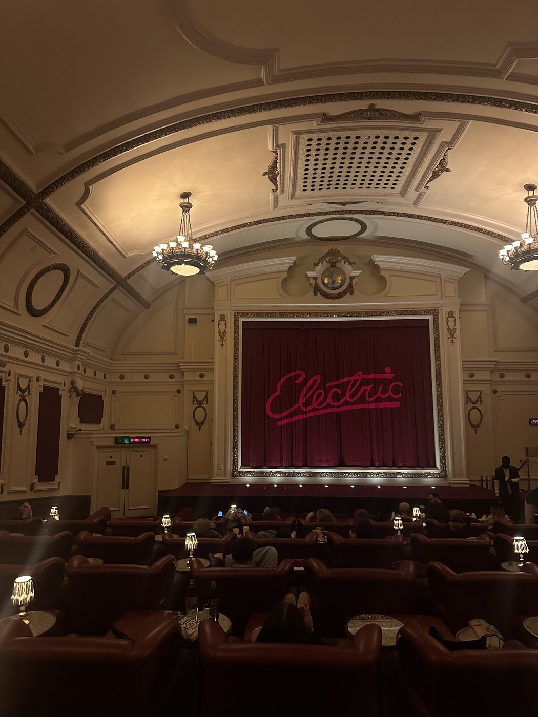 Theater interior before showtime