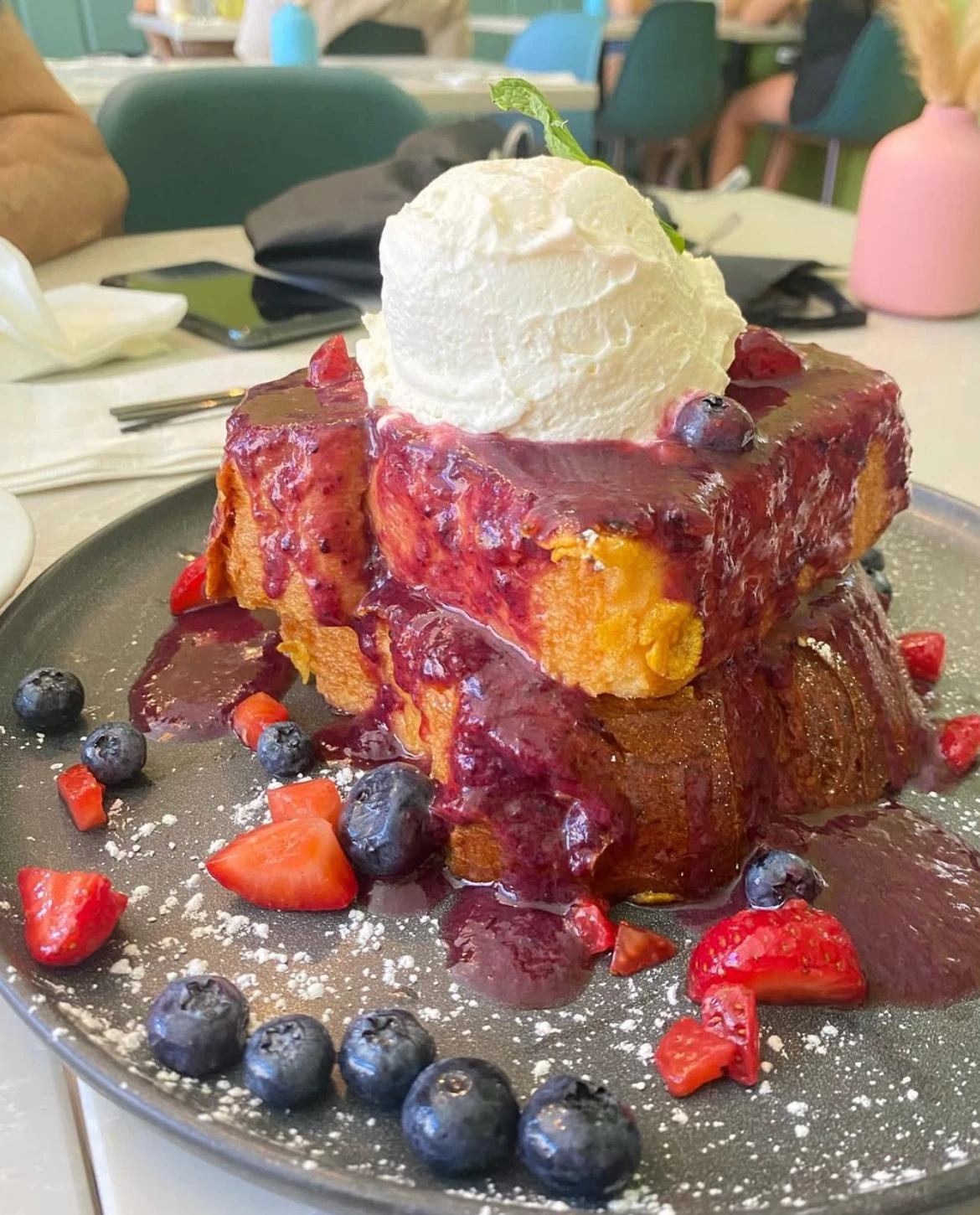 FlapJax brioche berry french toast